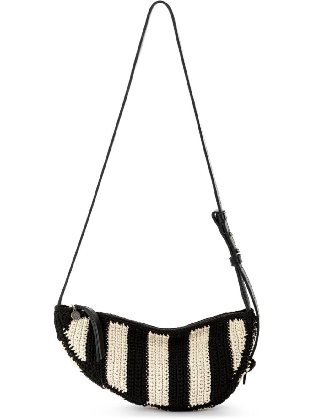 Women 01-Black Zipper Closure & Adjustable Strap Travel Crossbody Handbag